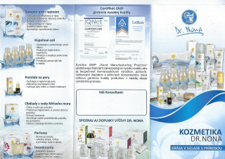 Leták - Kozmetika Dr.Nona - 20 ks