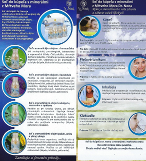 Leták o soliach z Mŕtveho Mora - 20 ks